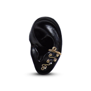 Classic Earcuff (Gold w/ Black)
