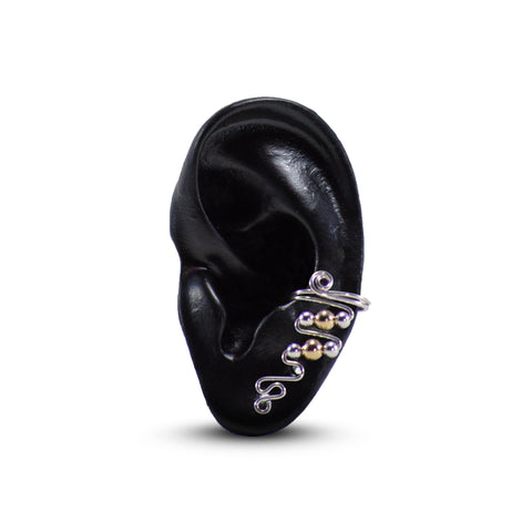 Classic Earcuff (Silver w/ Gold)