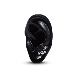 Small Earpin (Silver w/ Silver)