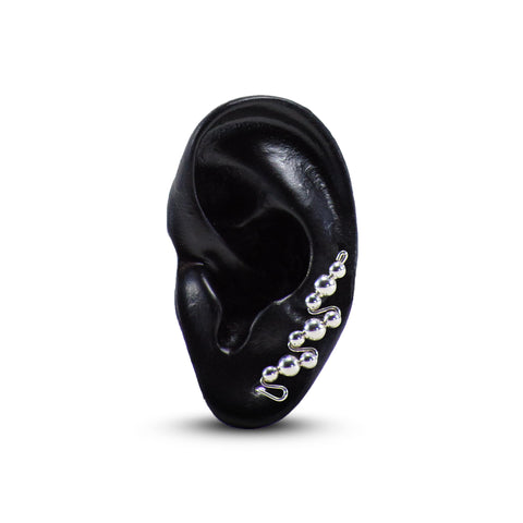 Classic Earpin (Silver w/ Silver)