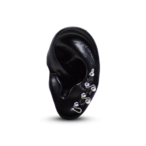 Classic Earpin (Silver w/ Black)
